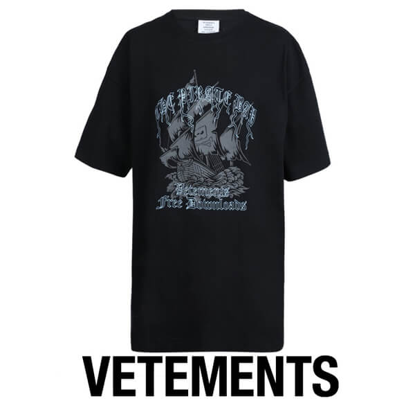 ヴェトモンスーパーコピー(ヴェトモン)The Pirate Bay T-Shirt201116B14809104