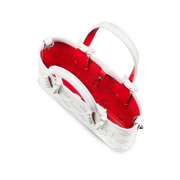 特別価格!ルブタン 偽物 Cabata E/W Nano スタッズ 2WAY ショルダーバッグ 4色 3225080L252