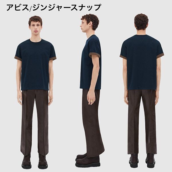 【VIPセールで入荷！】ボッテガ ヴェネタ 2トーンカラー コットン Tシャツ 偽物 9色 661788V16E09056