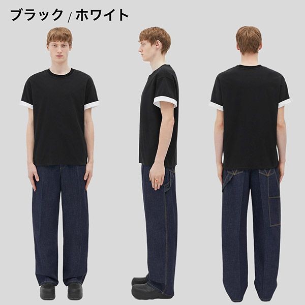 【VIPセールで入荷！】ボッテガ ヴェネタ 2トーンカラー コットン Tシャツ 偽物 9色 661788V16E09056